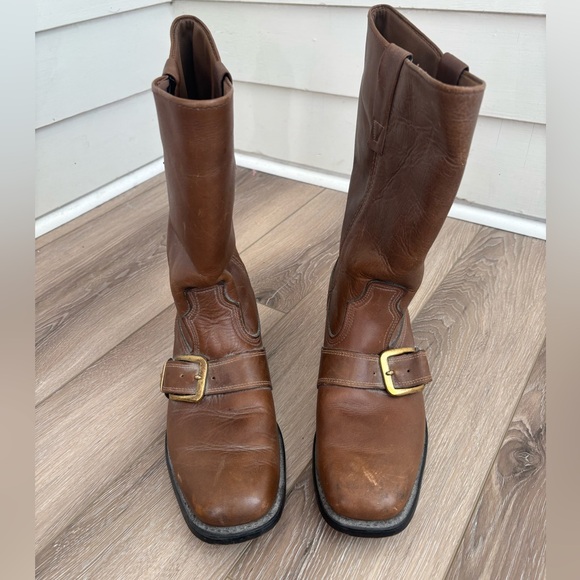 dingo Other - Dingo Vintage Brown Leather Harness Boots Made in USA Men’s Size 8D